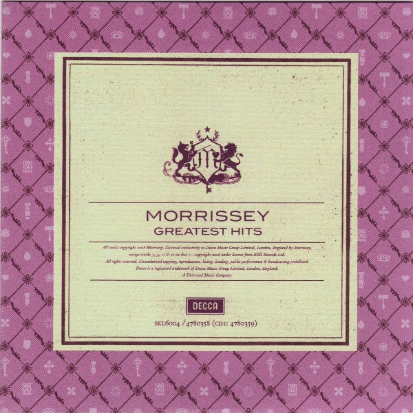 inner sleeve 1 front, Morrissey  - Greatest Hits
